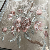 红宝石墙布正品 刺绣无纺底无缝全屋电视背景墙别墅壁布HBS27 美式