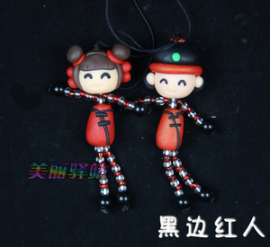 满包邮DIY手工软陶捏制情侣钥匙扣系 娃娃 卡通动物 包挂 礼品20