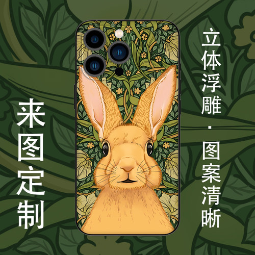 定制高品质苹果浮雕手机壳