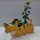 桌面摆件庭院阳台摆饰花园房装 饰摆设花盆宠物卡通猫cat Planter