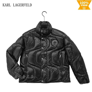 LAGERFELD 溜肩宽松款 2025秋冬新款 加厚保暖 高立领羽绒服 KARL