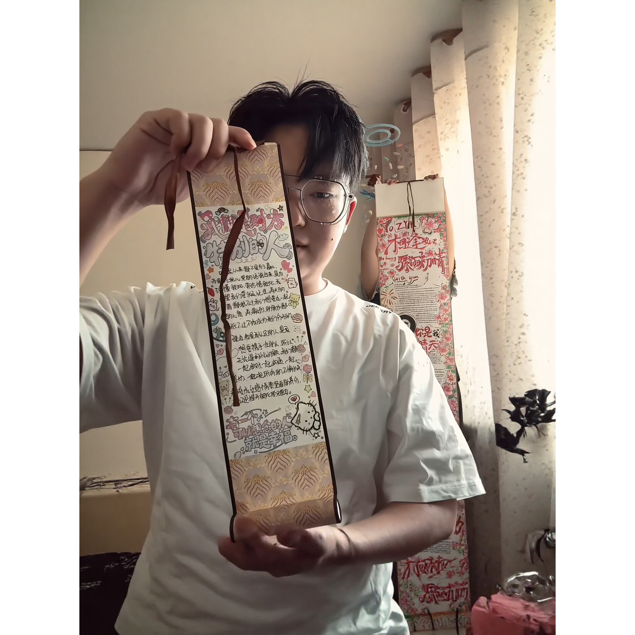 迷你卷轴手写信创意diy表白惊喜书卷轴材料包情侣生日纪念礼物
