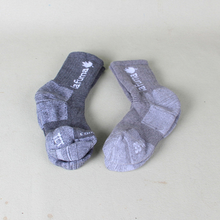 韩国单 乐飞叶毛圈底跑步袜户外登山袜吸汗减震高端袜子COOLMAX