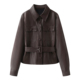百搭收腰显瘦PU皮正肩皮衣外套女 高级感设计时尚 彩系 2026春新款