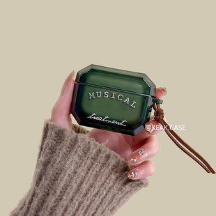 musical英文airpodspro2保护套苹果蓝牙耳机壳2代小众3代简约pro