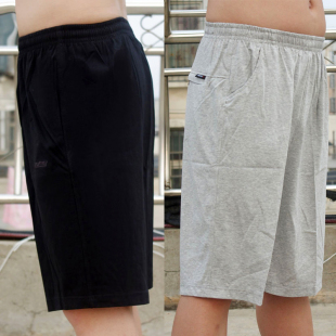 宽松7分休闲短裤 运动短裤 棉料运动大码 男夏天宽松卫裤 男七分裤