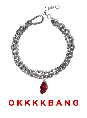 小众个性手工树脂叠戴锁骨链