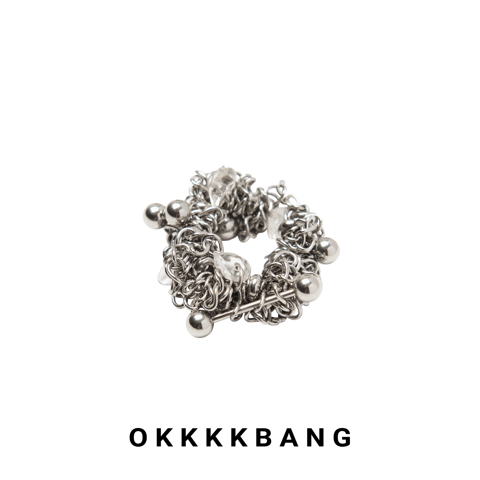 Okkkkbang爆款温柔铃铛弹力指环