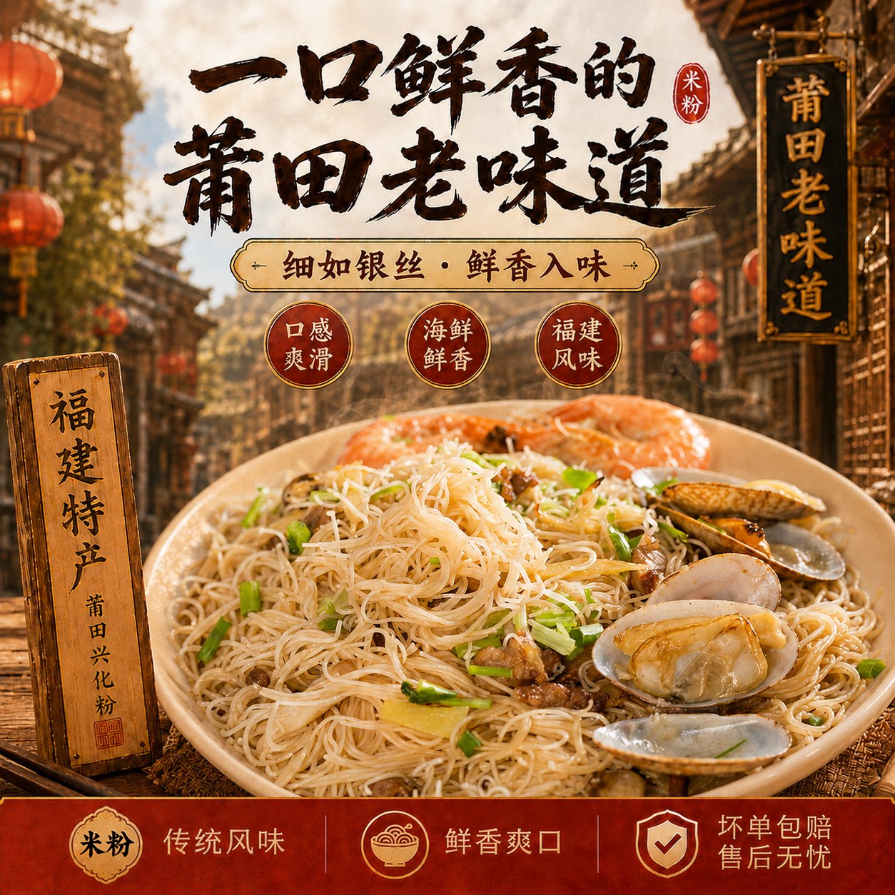 莆田兴化米粉2250g整箱装 超细米粉干 手工细粉 米线炒粉专用图片