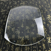 长方形椭圆形玻璃凸透镜5倍光学放大镜单凸超大尺寸高清扩大镜片