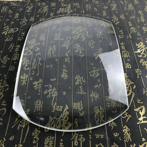 长方形椭圆形玻璃凸透镜5倍光学放大镜单凸超大尺寸高清扩大镜片