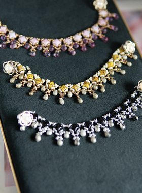 O4视频教学星星防风链腰链DIY手工串珠材料包（非成品软璎珞汉服