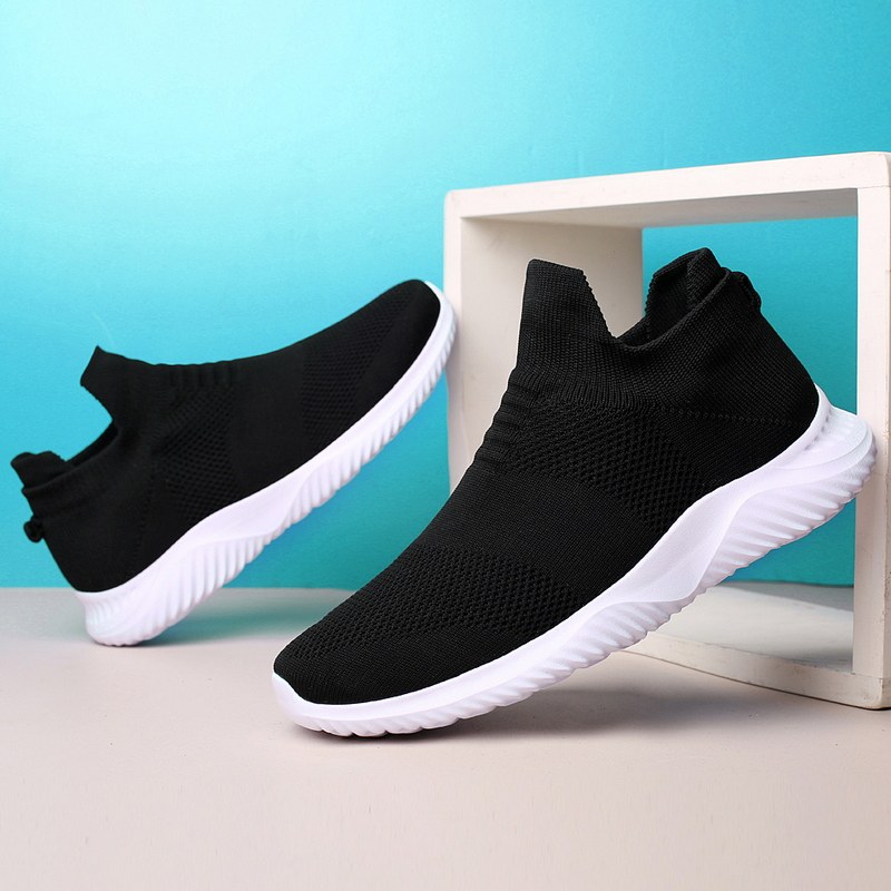 25新款徒步鞋四季一脚蹬男鞋子网面运动鞋透气轻便软底旅游健步鞋