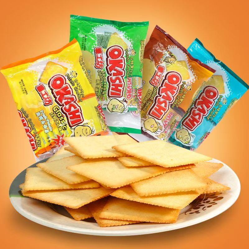 4袋okashi薯工坊马铃薯薄脆饼干