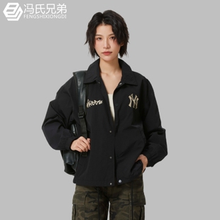 外套3AJPB0561 运动NY涂鸦印花宽松夹克衫 MLB26年春季 男女休闲时尚