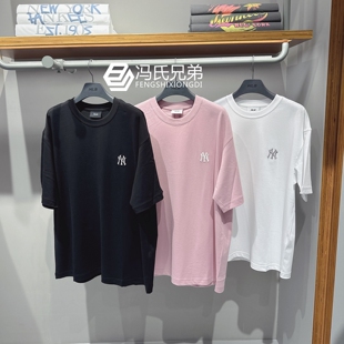 MLB 25年夏季新品男女时尚运动大标印花圆领纯棉短袖T恤3ATSB6453