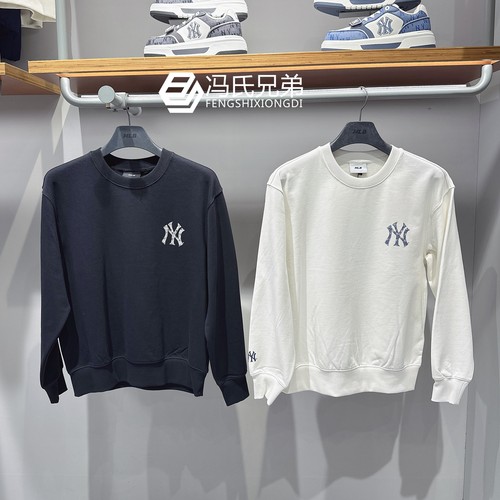 MLB时尚休闲情侣圆领套头衫卫衣