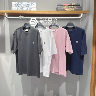 刺绣小标简约宽松纯棉短袖 MLB 男女时尚 新品 T恤3ATSB6153 25年夏季