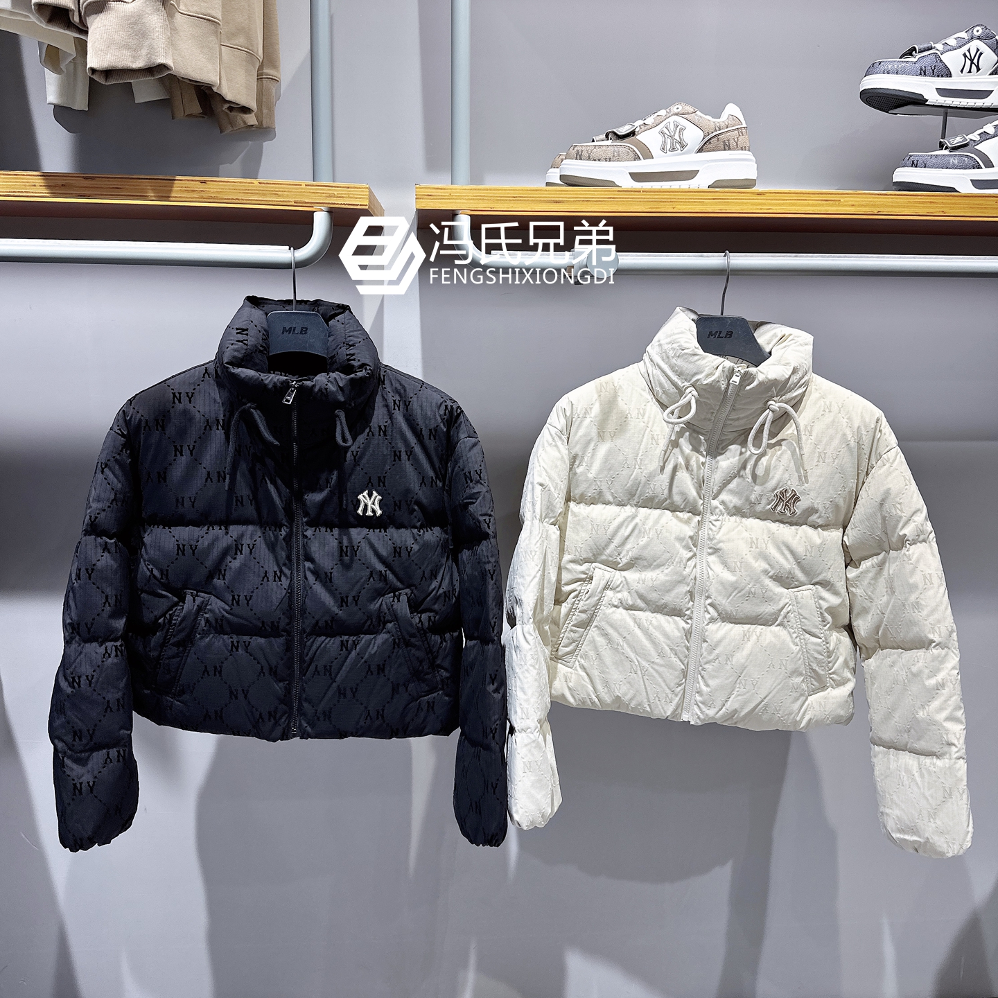 MLB保暖防风女款时尚羽绒服外套