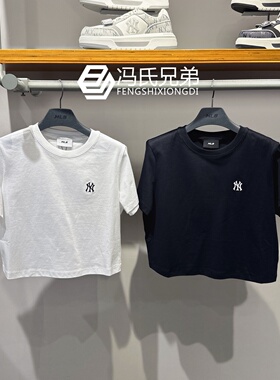 MLB 26年夏季女简约时尚休闲运动凉感舒适透气短款T恤衫3FTSB1263