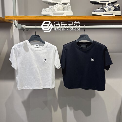 MLB短袖女纯色简约时尚凉感T恤衫