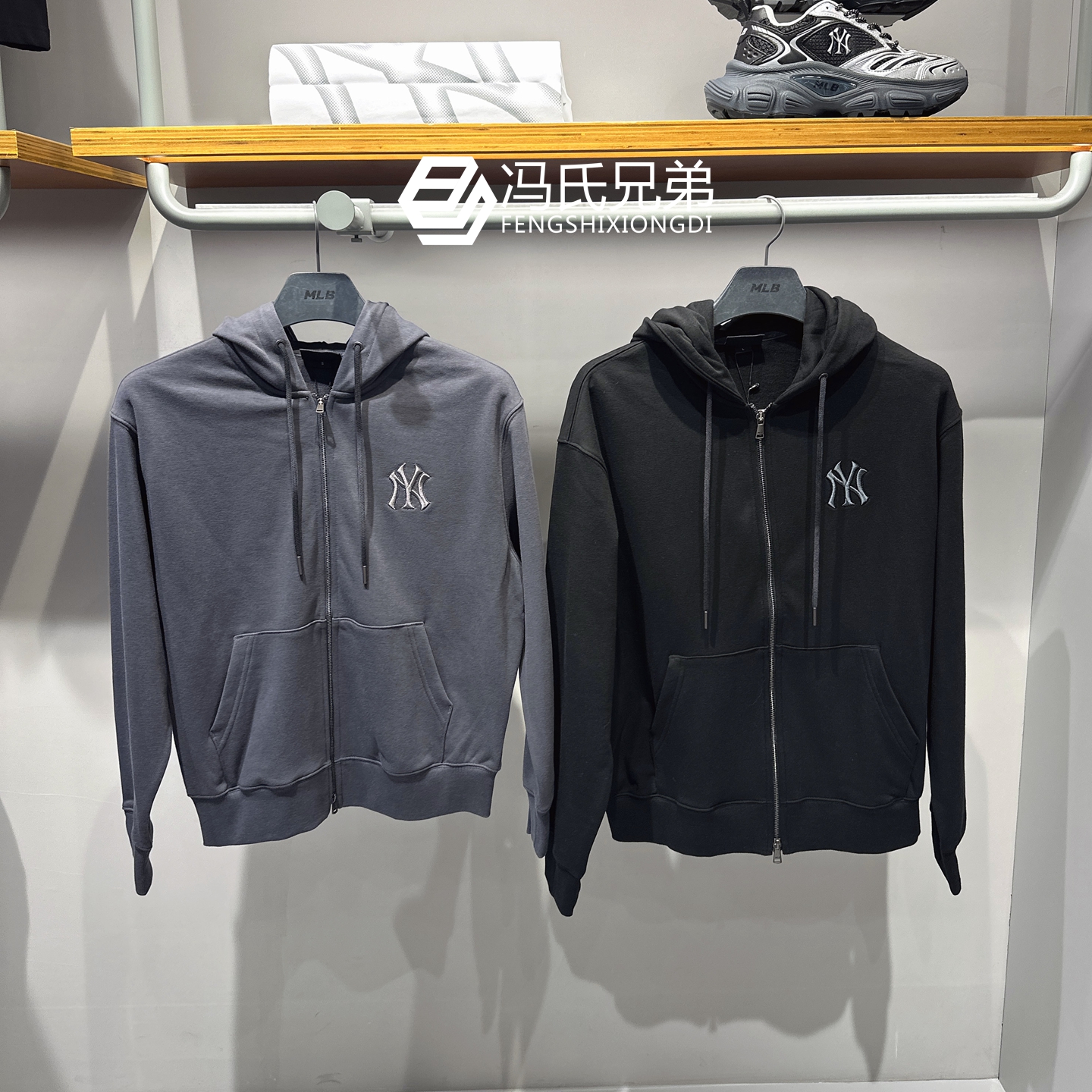 MLB休闲时尚情侣连帽针织外套