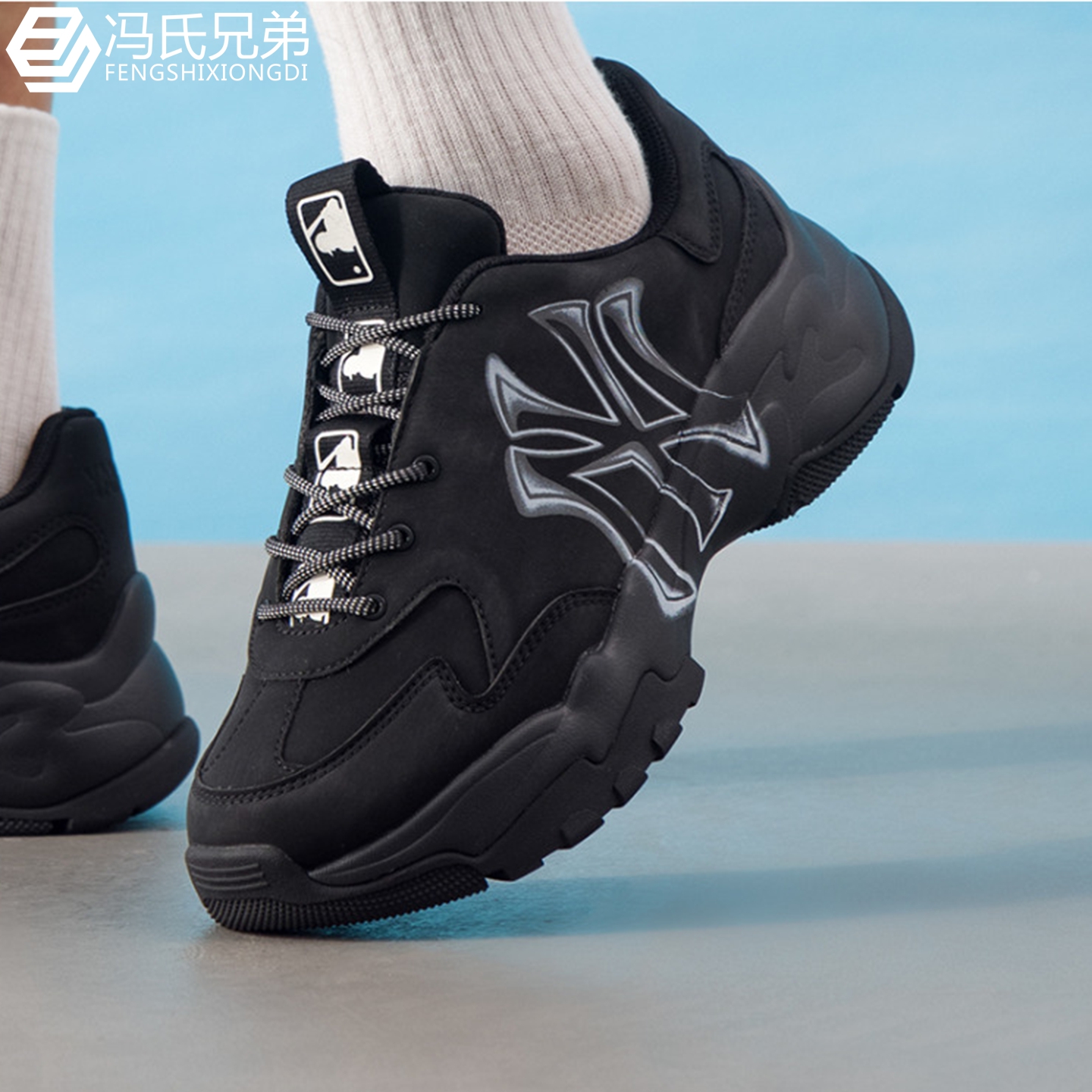 MLB增高中性时尚休闲运动老爹鞋