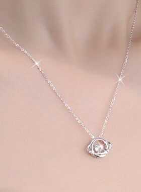 星河之心S925银项链小众设计锁骨链轻奢七夕礼物送女朋友不掉色