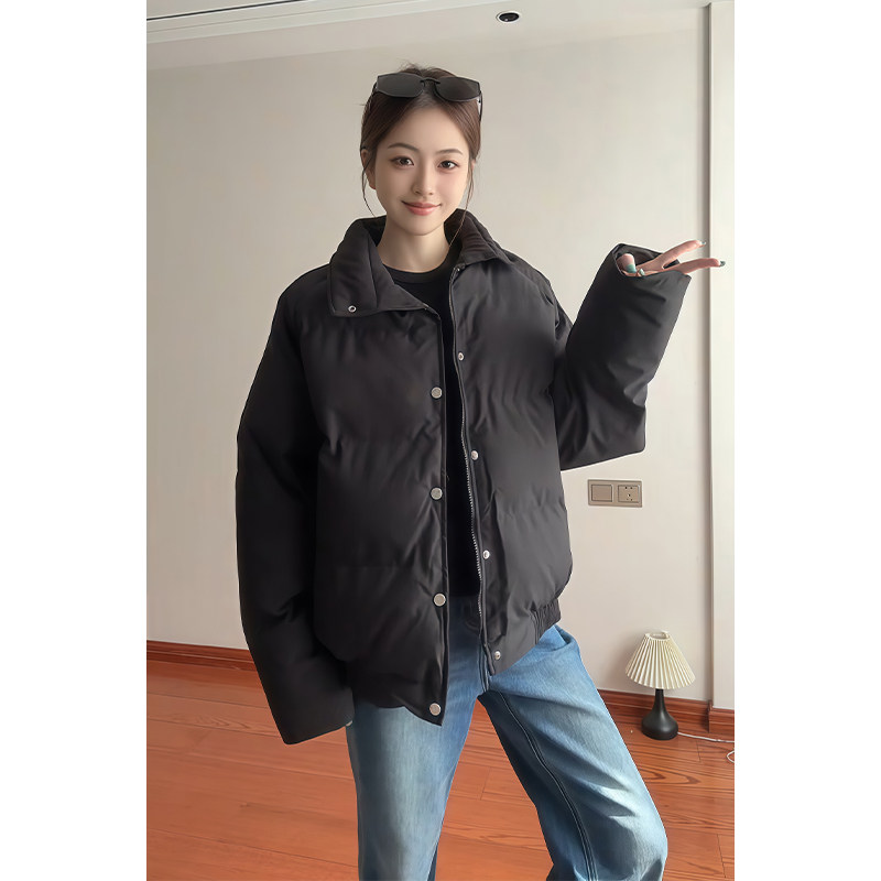 MY258835-P852025冬季男女情侣美式复古条纹加厚撞色翻领棉衣,男装棉衣,星座418-2