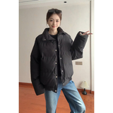 MY258835-P852025冬季男女情侣美式复古条纹加厚撞色翻领棉衣，男装棉衣，星座418-2