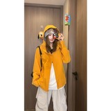 2026春季新款多巴胺情侣连帽户外防风防水冲锋衣夹克JK2588-特P58，男装夹克，星座418-2