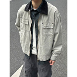 现货2026春季美式拼接全棉牛仔外套老钱风夹克JK267943-P95，男装工装外套，星座418-2