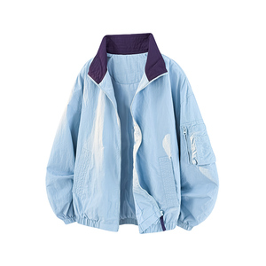 2026春季新款男女美式复古撞色翻领夹克 JK2699860-P65，男装夹克，星座418-2