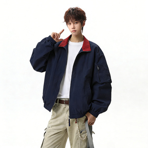 2026春季新款美式复古撞色翻领夹克JK2699860-P65，男装夹克，星座418-2