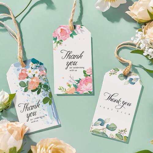 感谢卡片吊牌谢谢你标签吊卡礼品装饰卡