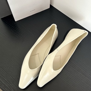 P芭蕾鞋 意大利植鞣胎小牛皮踩上云朵感软乎乎舒单鞋