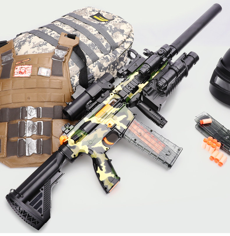 M416电动连发手自一体软弹枪图片