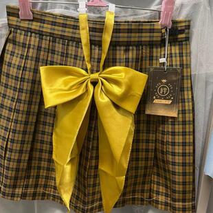 姜黄色大领结JK超大领花向日葵同款领花粉色超大蝴蝶结领结