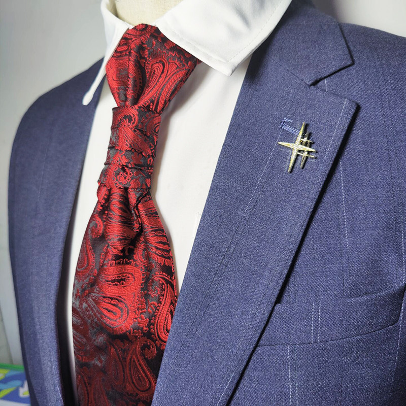 新款香港结男士领带皱珍珠纯腰果搭配马甲领结蝴蝶结拍照摄影新郎