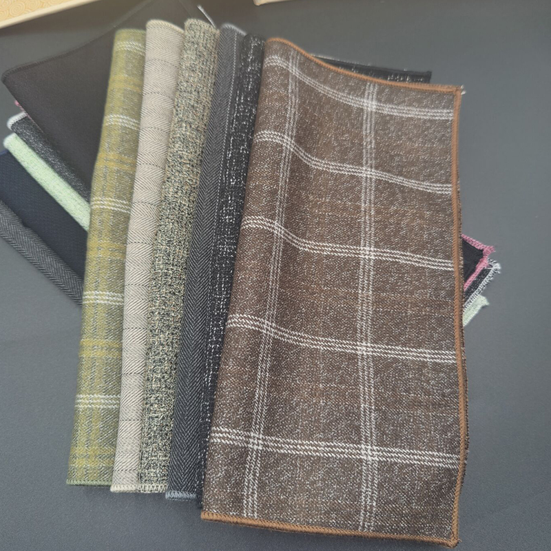 良呔人字纹复古西装口袋巾