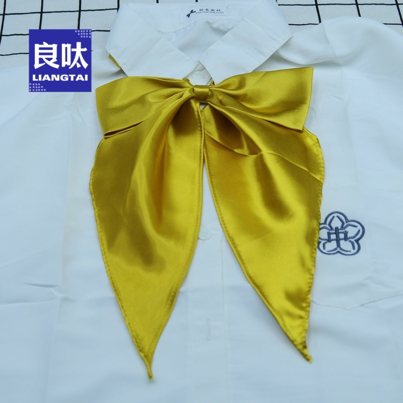 自制手作超大龙尾蝶领结酒红免打直角巾琉金JK制服搭水手服蝴蝶结