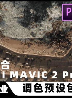 专业电影风格大疆无人机DJI mavic2pro专用D-Log M-3调色预设LUTS