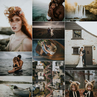 LR预设-Loren X Chris系列浪漫婚礼人像婚礼温暖淡绿冷暖色调滤镜