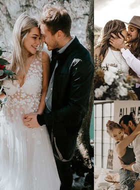 LR预设-高端专业婚礼摄影旅拍人像调色温暖对比色调欧美滤镜预设