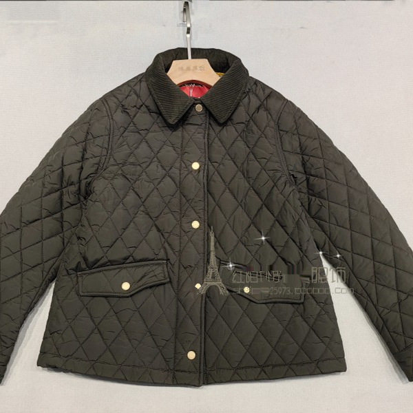 外贸出口英伦冬季女士短款棉衣棉服修身