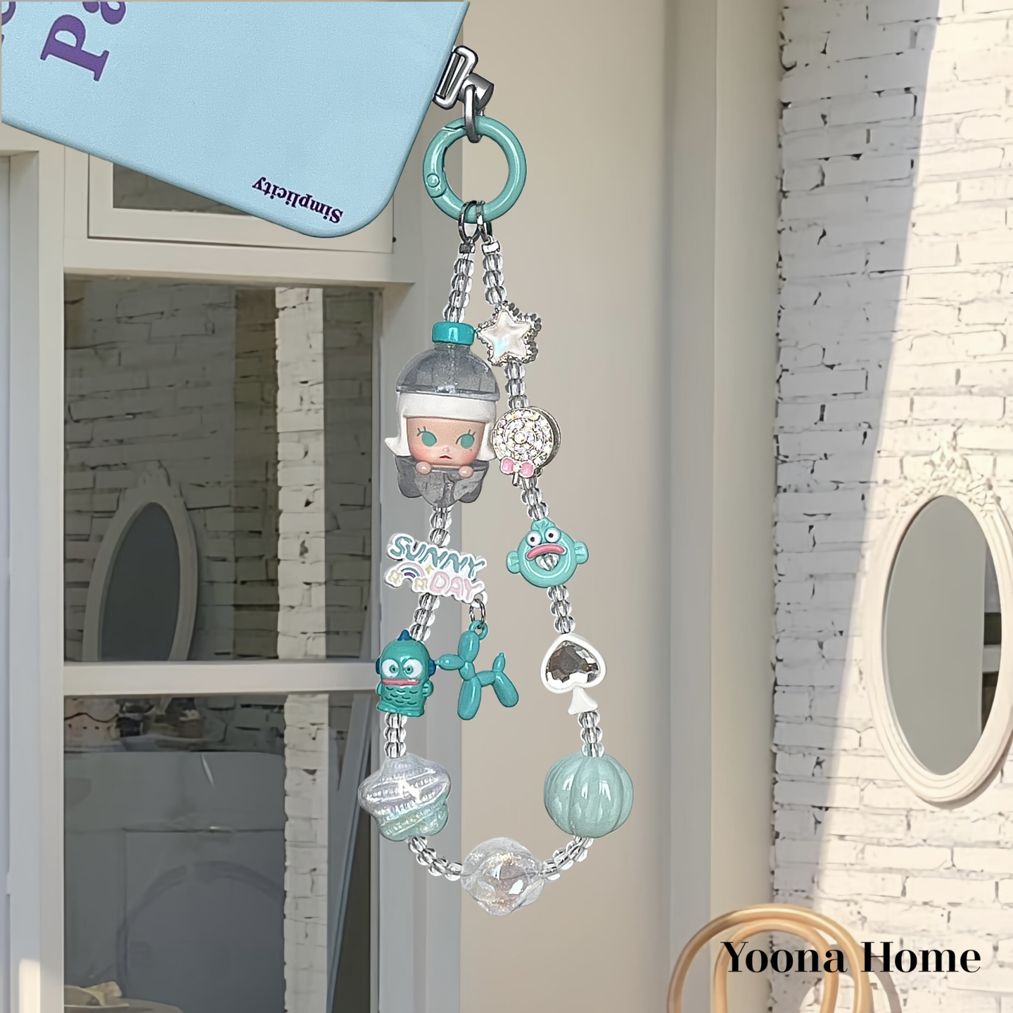 汽水Molly椰子萌粒手机链挂绳