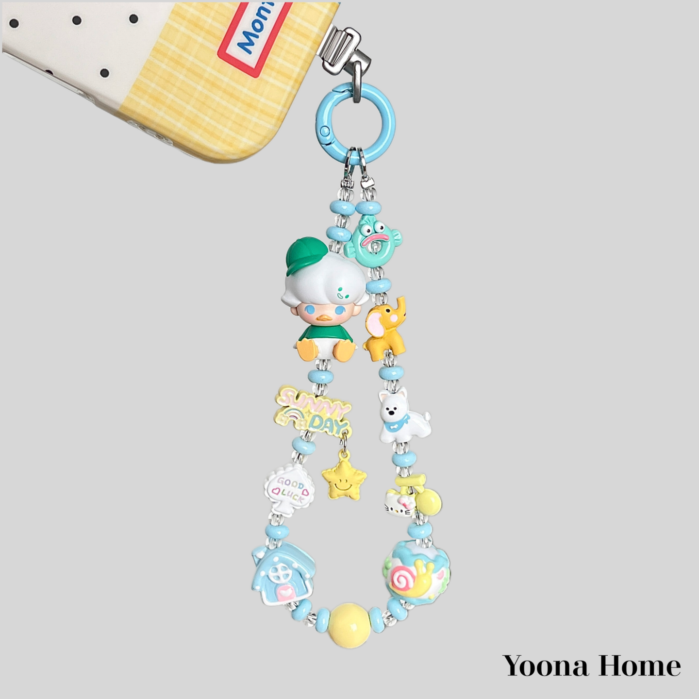 唐老鸭坐坐路儿萌粒手机链装饰