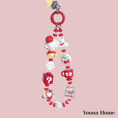 创意迪士尼红色唐老鸭米奇手机链