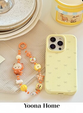 原创diy手作正版泡泡玛特狐狸坐坐萌粒手机链ccd挂绳壳挂链女礼物