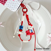 diy正版 Kitty童心小马萌粒蜡绳可手提解放双手手机链手腕绳 Hello